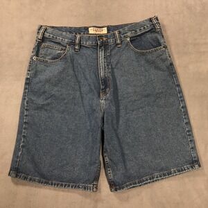 Vintage Big Mac Workwear Jean Shorts Men's 36 Blue Denim Baggy Relaxed Y2K